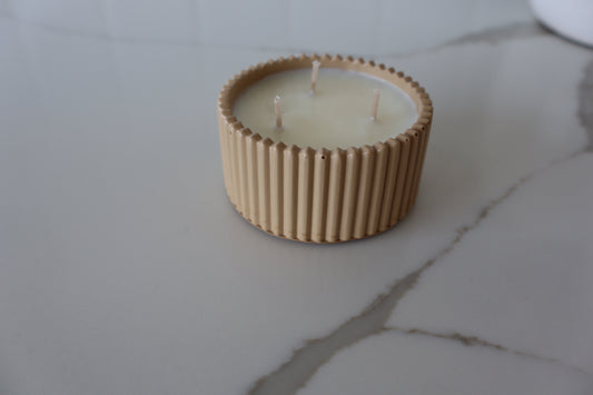 Ribbed Candle